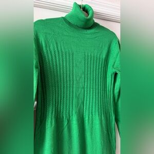 Emerald Green Long Sleeve Knit Dress